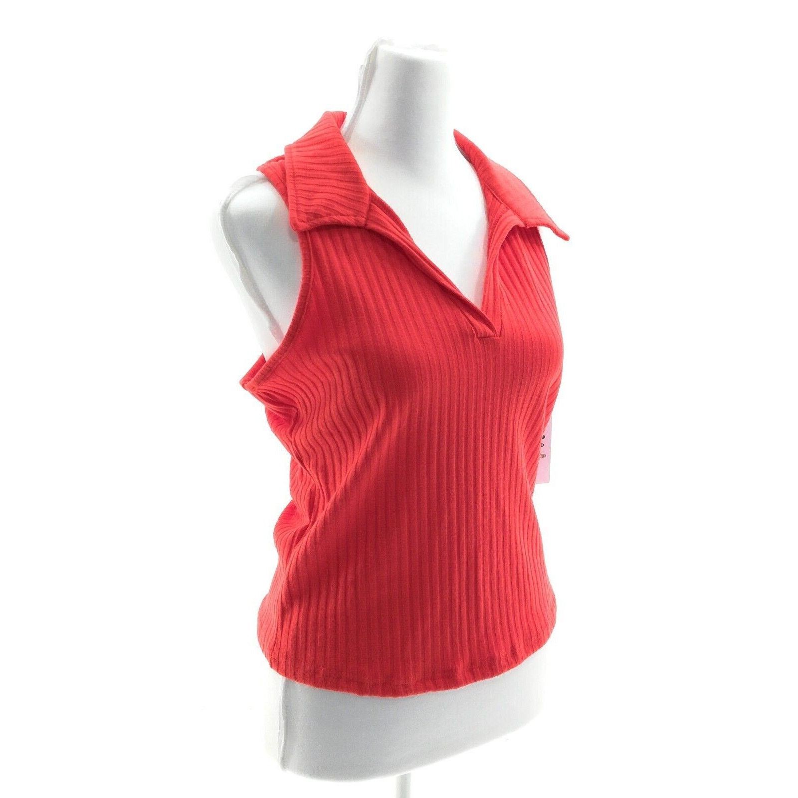 Other RoomMates Red Sleeveless V-Neck Ribbed Top - Size Medium Size M / US 6-8 / IT 42-44 - 1 Thumbnail