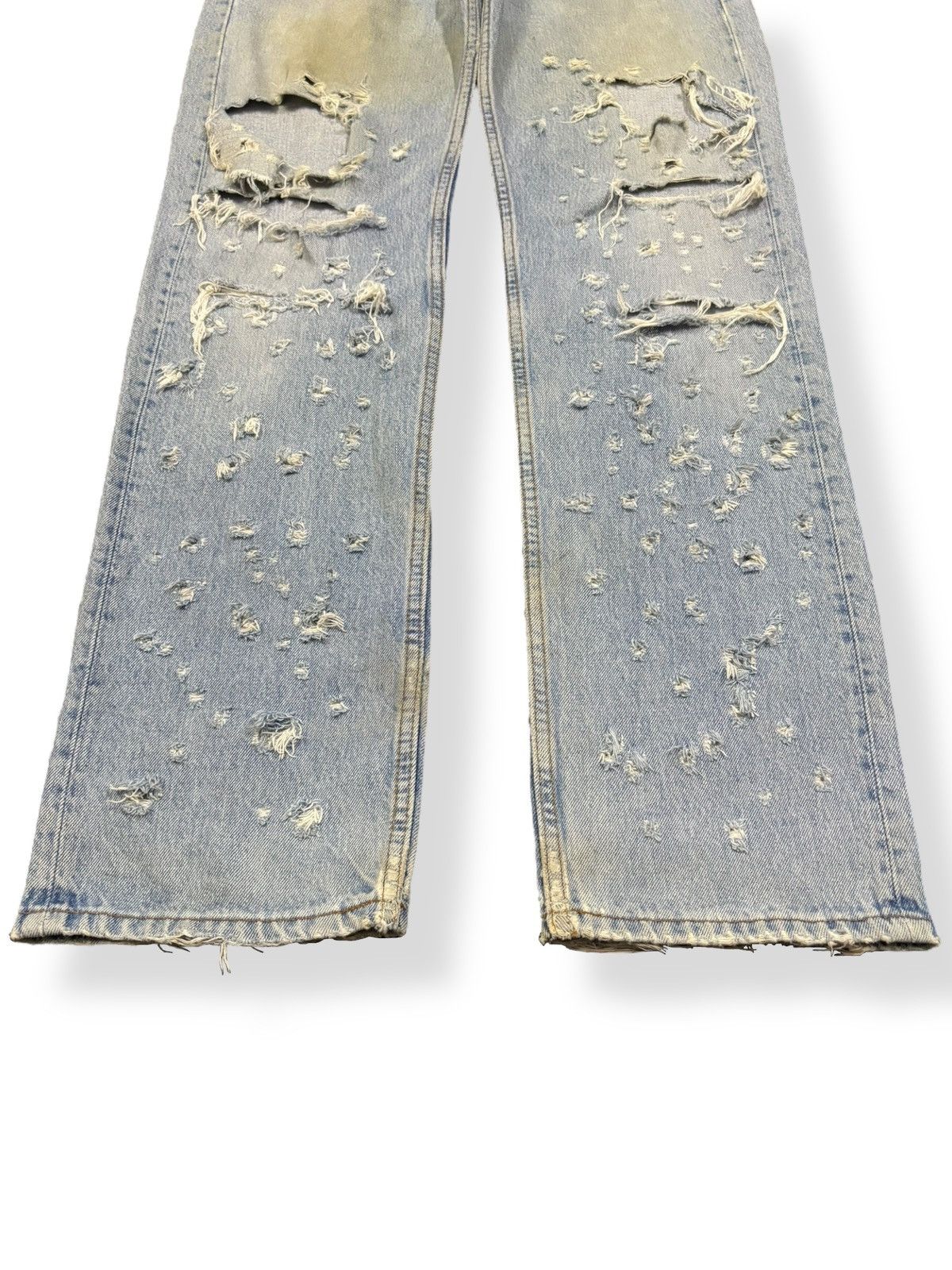Levi's Vintage 90s Levis 501 Rusty Mud Wash Distressed Grunge Jeans Size US 31 - 8 Thumbnail