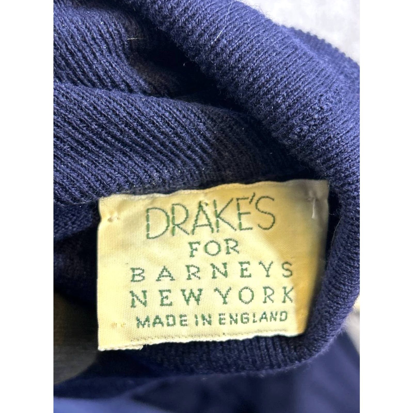 Vintage VINTAGE Drakes Sweater Mens M Blue Wool Knit Pullover Pullover, Turtleneck, Long Sleeve, Regular Fit, Winter Fall, Knits, Casual Mens Size US M / EU 48-50 / 2 - 3 Thumbnail