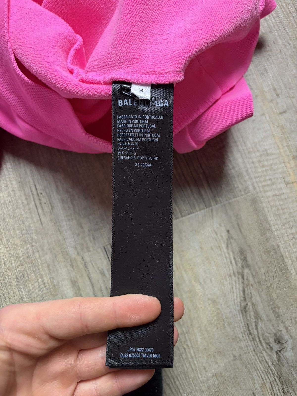 Balenciaga Pink Balenciaga 5:20 clock Hoodie Size US L / EU 52-54 / 3 - 7 Thumbnail