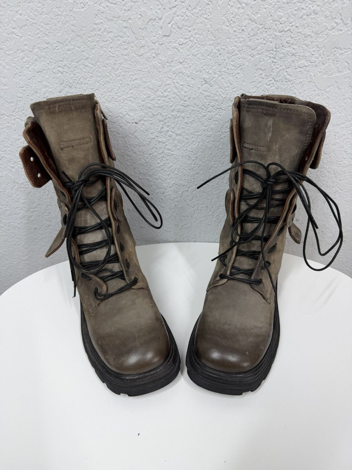A.S.98 Vintage Italian AS 98 Vibe YSL Style Leather Biker Boots Size US 7.5 / EU 40-41 - 8 Thumbnail
