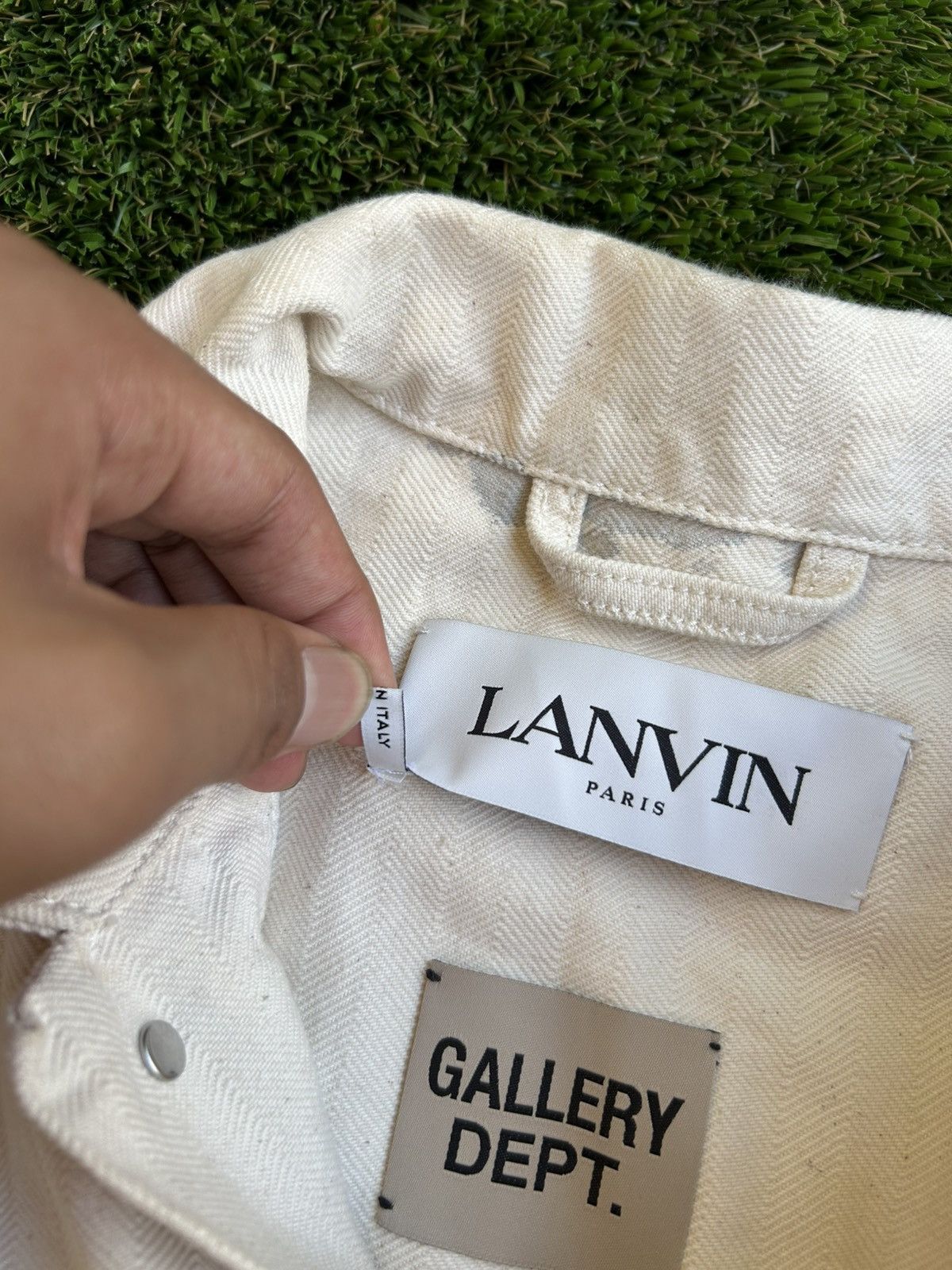 Gallery Dept. × Lanvin Lanvin x Gallery Dept SS21 Paint Mark Denim Jacket Size US M / EU 48-50 / 2 - 5 Thumbnail