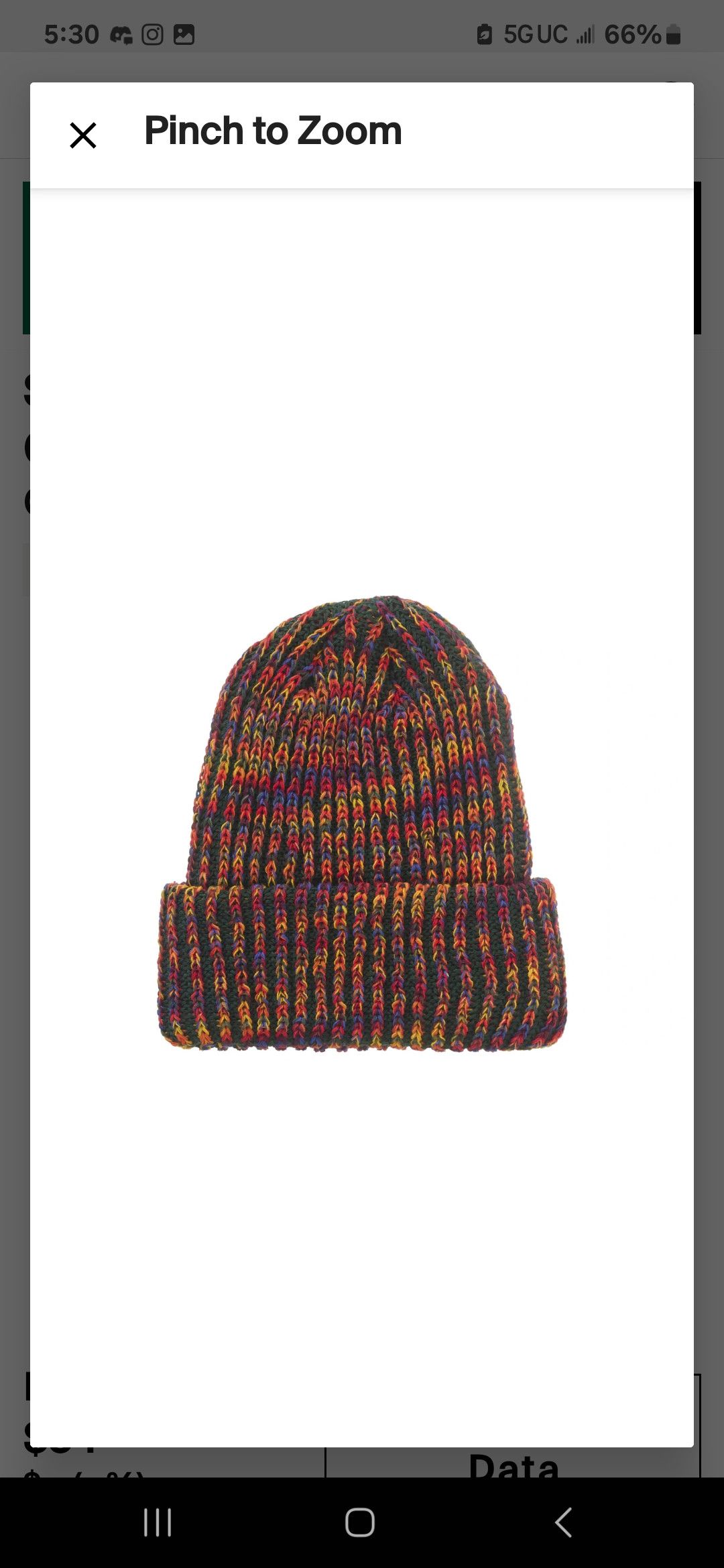 Supreme Rainbow Space Dye Loose Guage Beanie Olive Size ONE SIZE - 2 Thumbnail