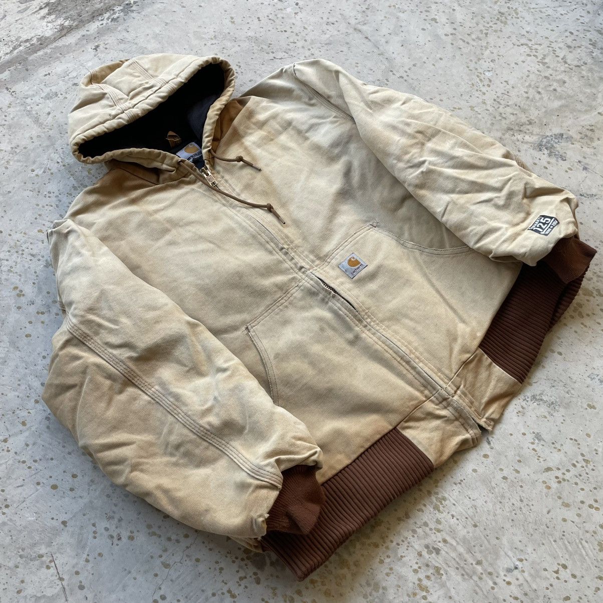 Carhartt × Vintage Vintage brown Carhartt active duck hooded jacket Size US XL / EU 56 / 4 - 2 Thumbnail