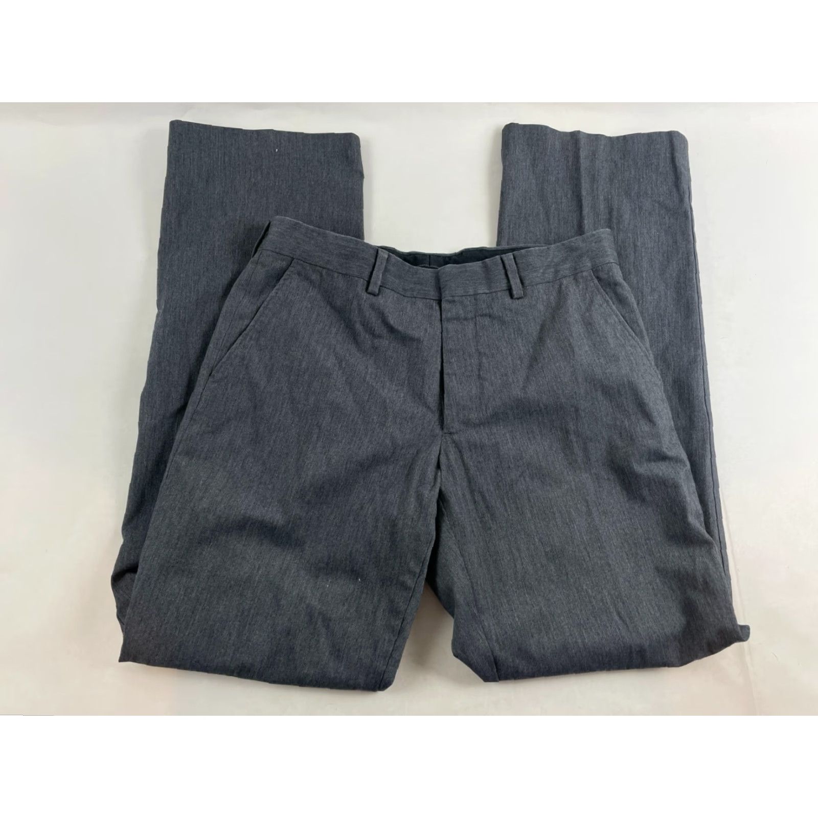 Express Express Dress Pants Men's 30/32 Gray Flat Front Hemmed 31.5" Express Pants Dress Pants Mens Gray Flat Front 30/32 Regular Inseam 32" Size US 31 - 2 Thumbnail