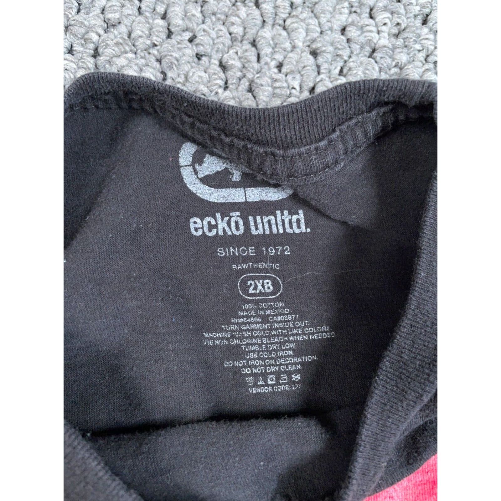 Ecko Unltd. Ecko Unltd Distressed Big Print T-Shirt Adult 2XB Black American Flag Streetwear Size US XXL / EU 58 / 5 - 3 Thumbnail