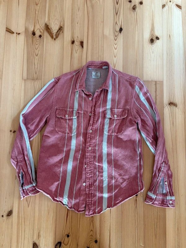 Levi's Vintage Clothing LVC 1950s Shorthorn pink flannel shirt Size US S / EU 44-46 / 1 - 1 Thumbnail
