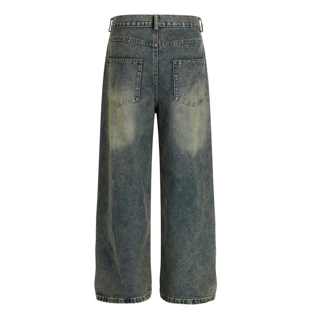 Vintage Men's hip-hop distressed funny cartoon embroidered jeans Size US 32 / EU 48 - 2 Thumbnail