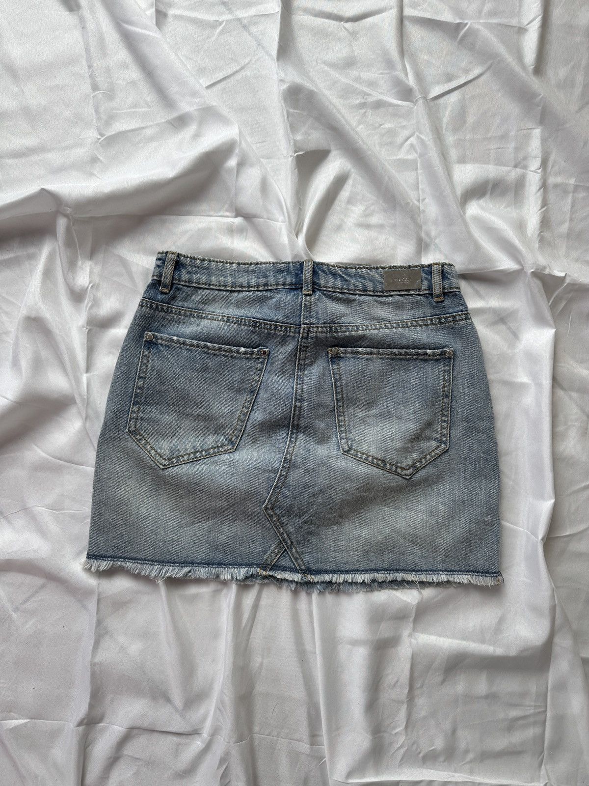 Morgan De Toi Morgan de Toi Vintage Sexy Y2K Asymmetric Denim Mini Skirt Size 27" / US 4 / IT 40 - 1 Thumbnail