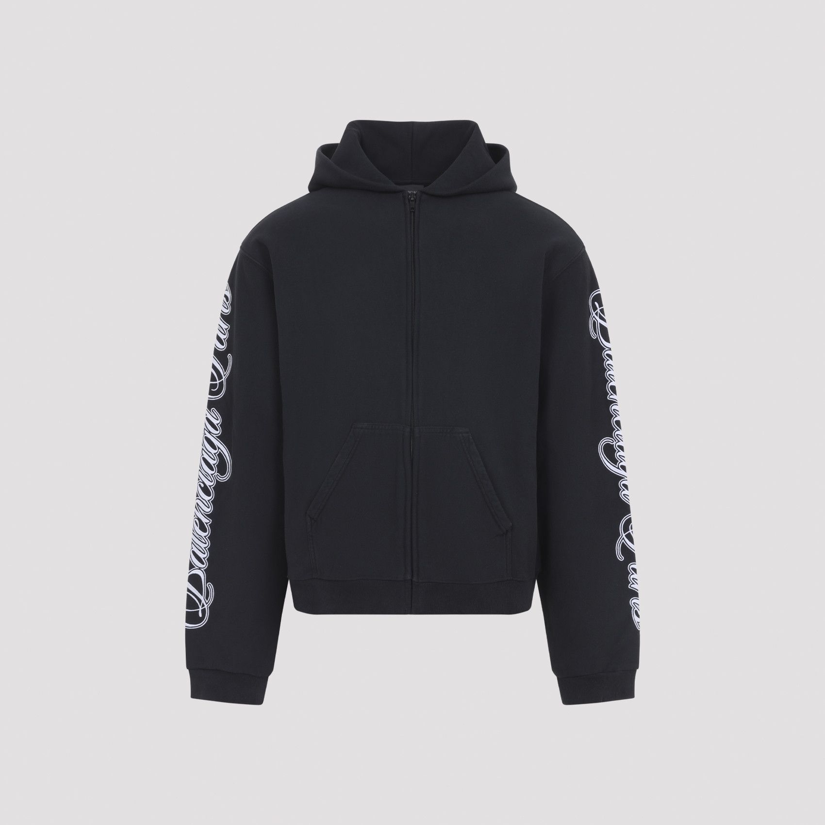 Balenciaga Balenciaga tab worn zip up hoodie | Grailed