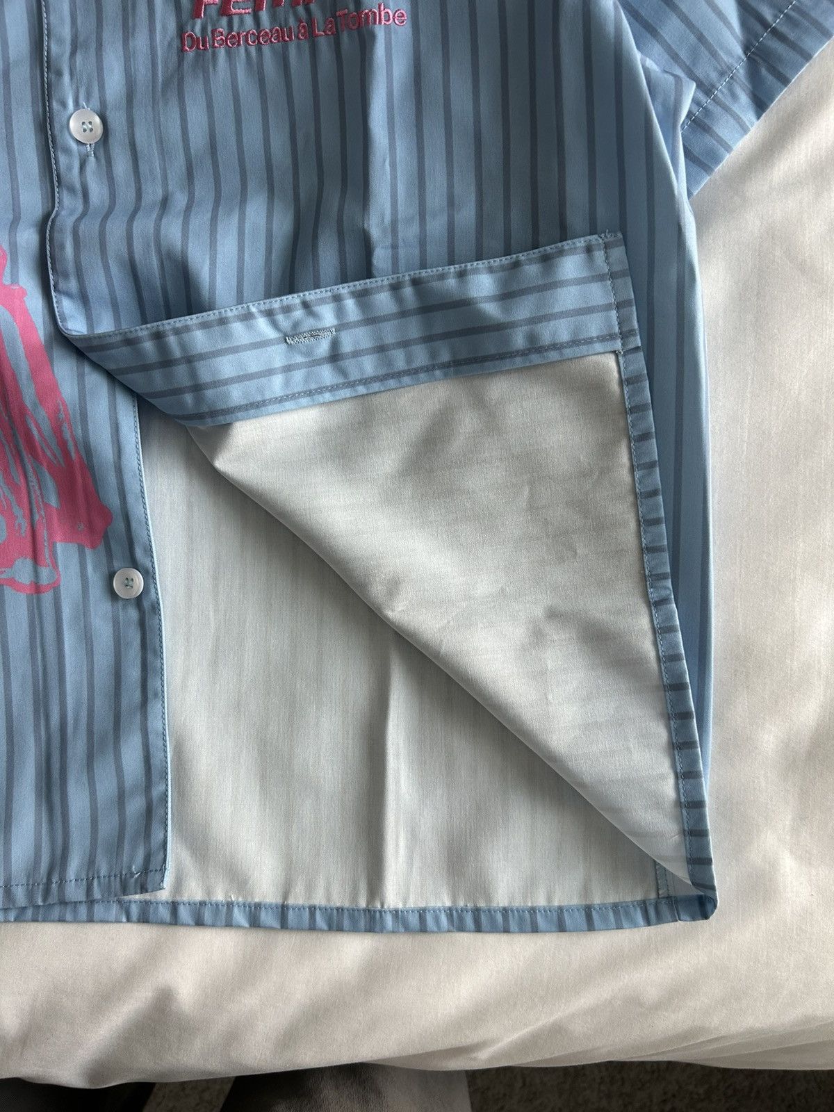 Homme + Femme La Homme Femme Skeleton Button Down Blue Size US M / EU 48-50 / 2 - 5 Thumbnail