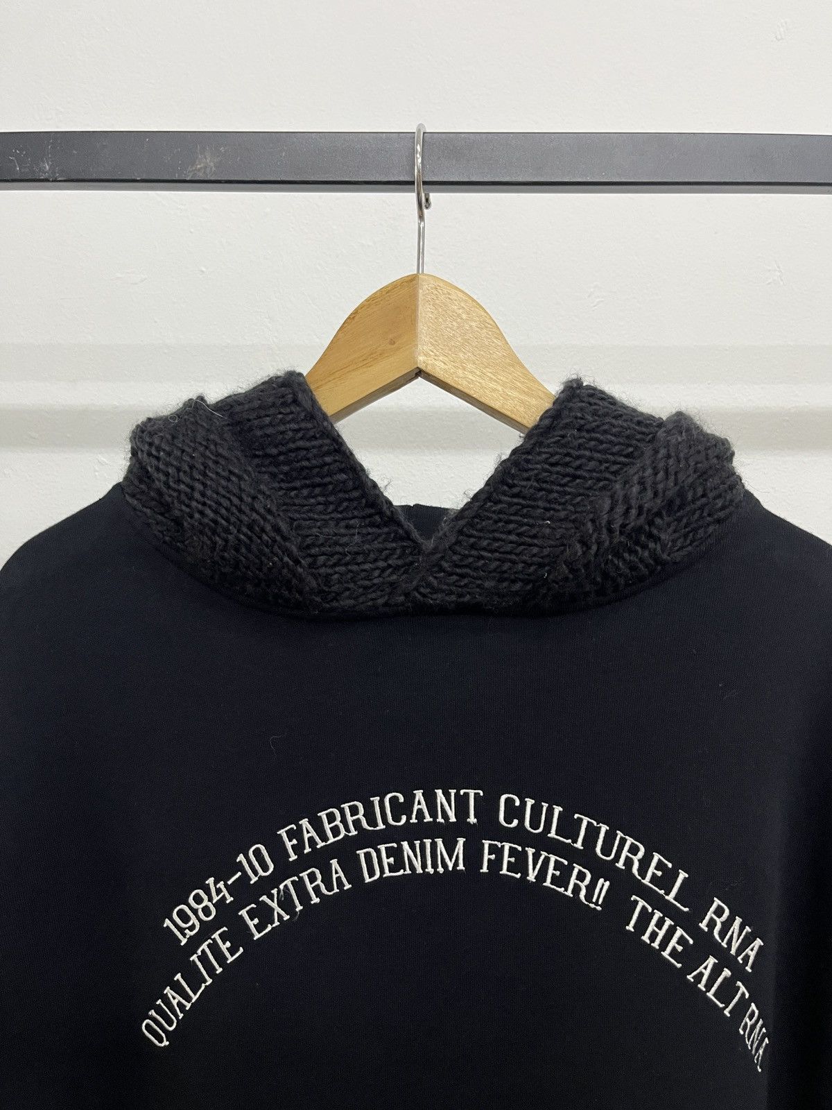 If Six Was Nine 1990s RNA Inc - Fringe Knitted Hybrid Visvim Style Hoodie Size US L / EU 52-54 / 3 - 10 Thumbnail