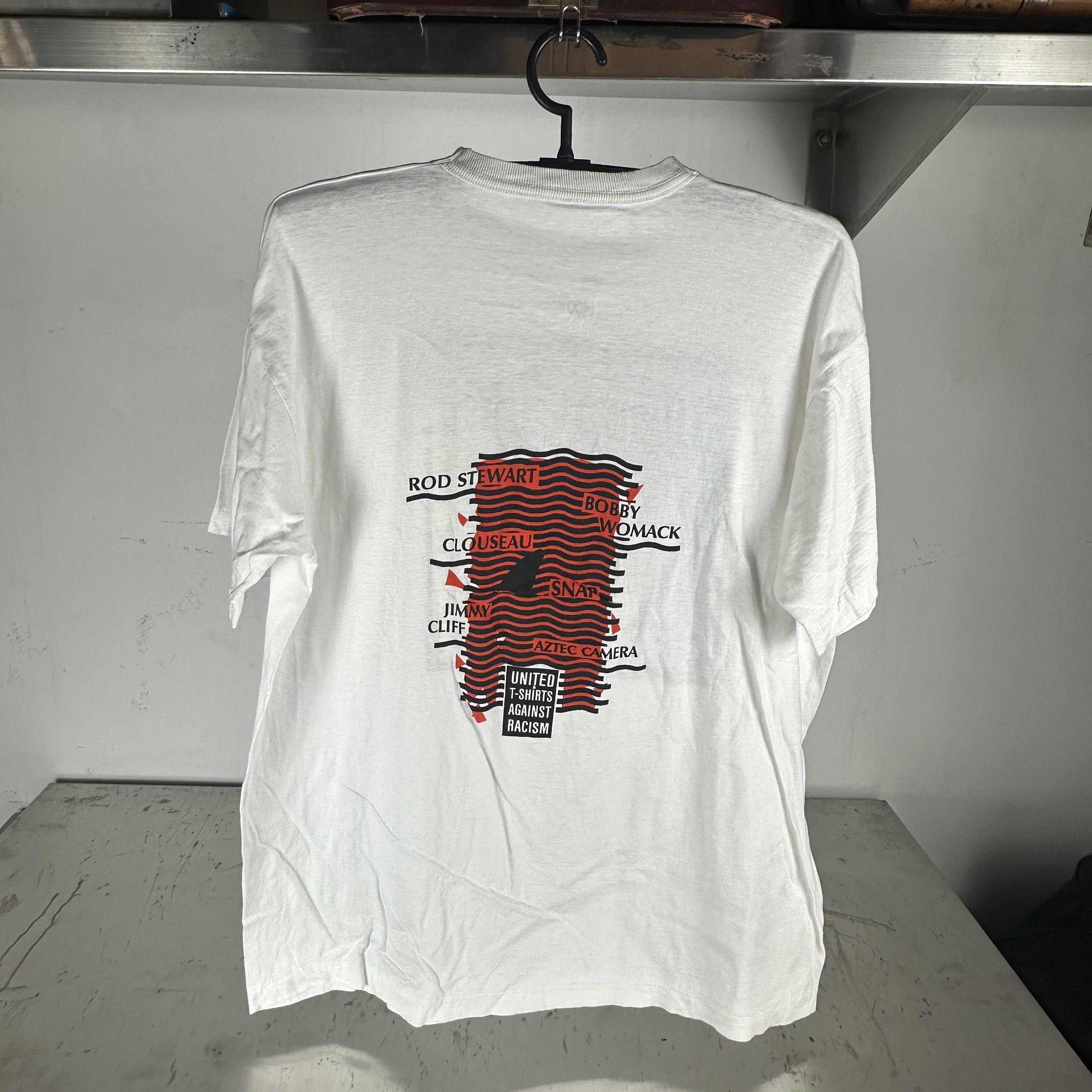 Vintage 90s Rod Stewart Bobby Womack Beach Life Festival T-shirt Size US XL / EU 56 / 4 - 3 Thumbnail