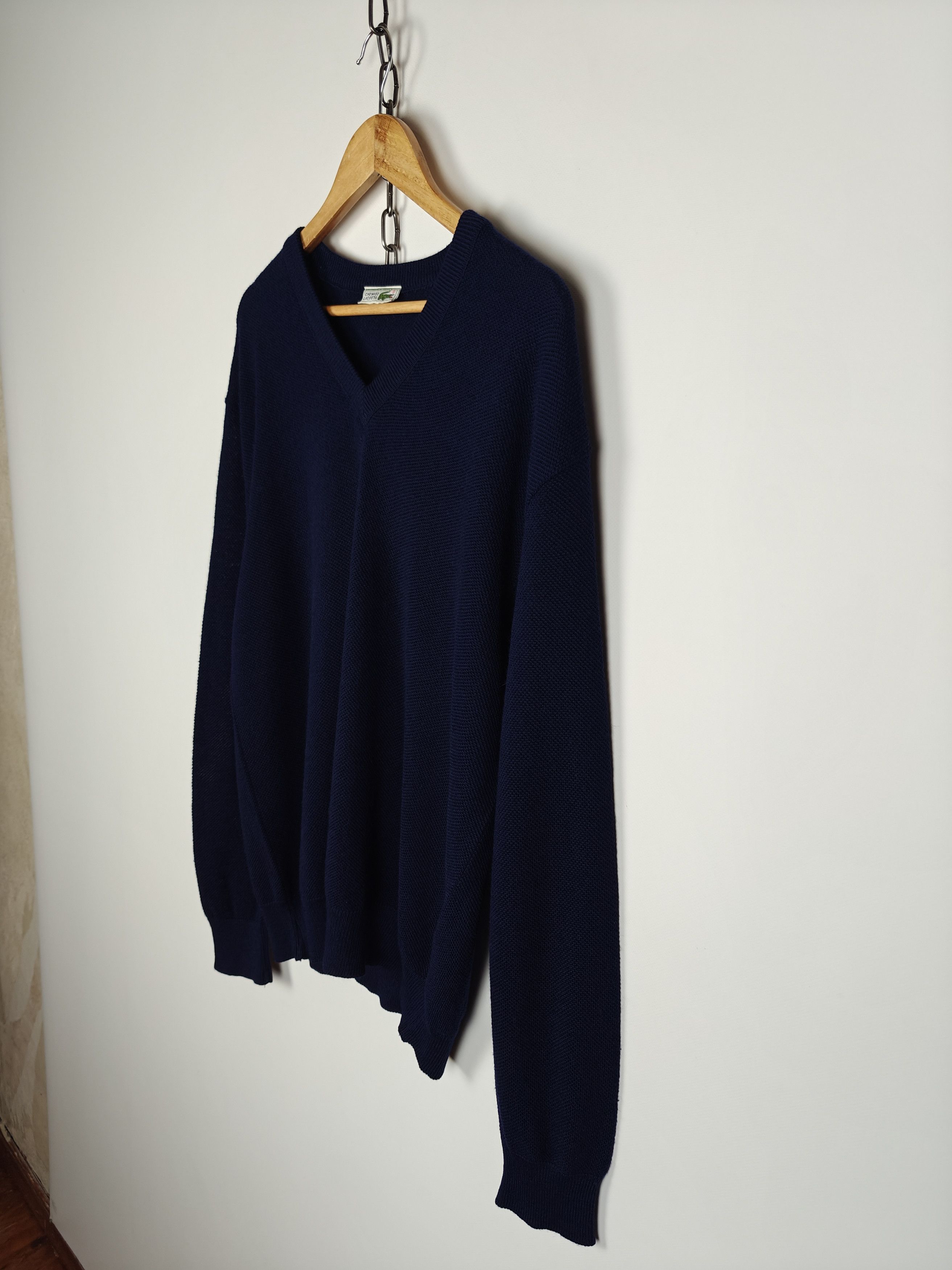 Lacoste Chemise Lacoste VTG Sweater France Pullover Blue XL Size US XL / EU 56 / 4 - 5 Thumbnail