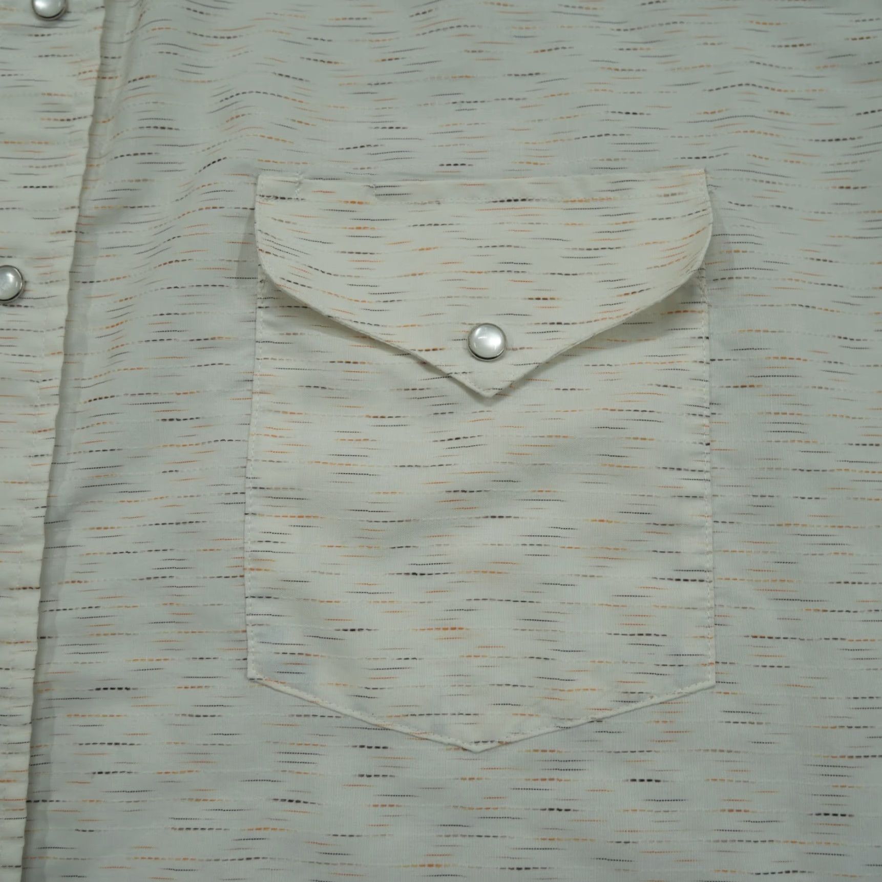 Vintage VINTAGE Panhandle Slim Shirt Mens XL 17.5 36 Cream Ivory Pearl Snap Western Long Sleeve Size US XL / EU 56 / 4 - 2 Thumbnail