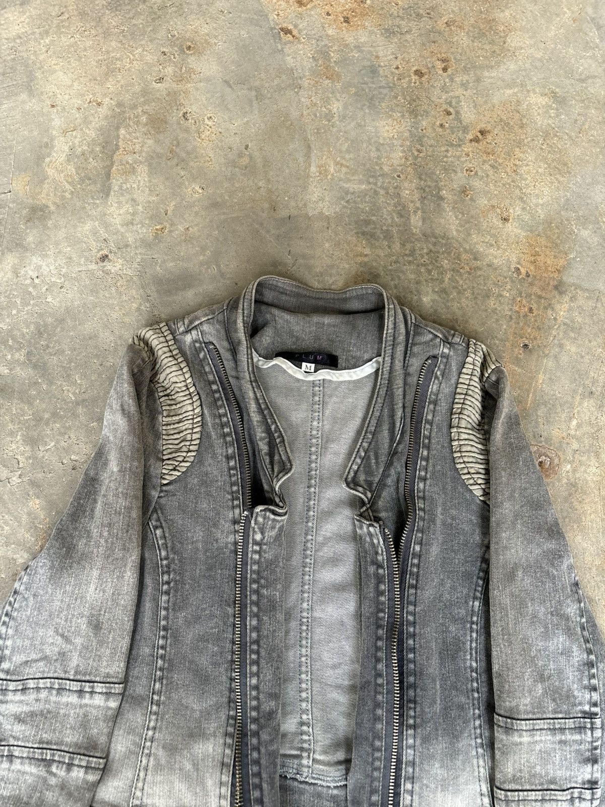 If Six Was Nine Y2k Plus Multi Zipper Ifsixwasnine Punk Style Denim Jacket Size M / US 6-8 / IT 42-44 - 6 Thumbnail