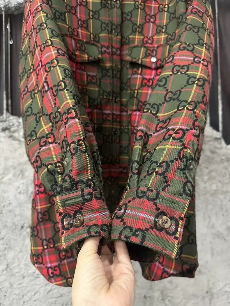 Gucci Gucci Logo Print Jacket Shirt-2505 Size US L / EU 52-54 / 3 - 5 Thumbnail