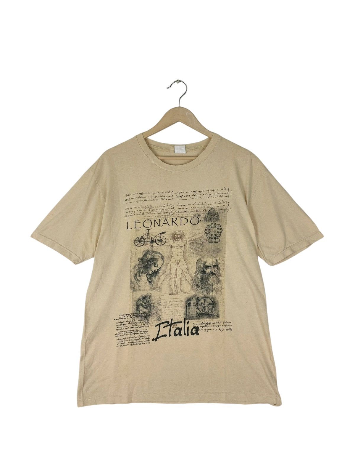 Vintage Vintage 90s Leonardo Da Vinci | Artists | Human Body part Size US XL / EU 56 / 4 - 1 Thumbnail