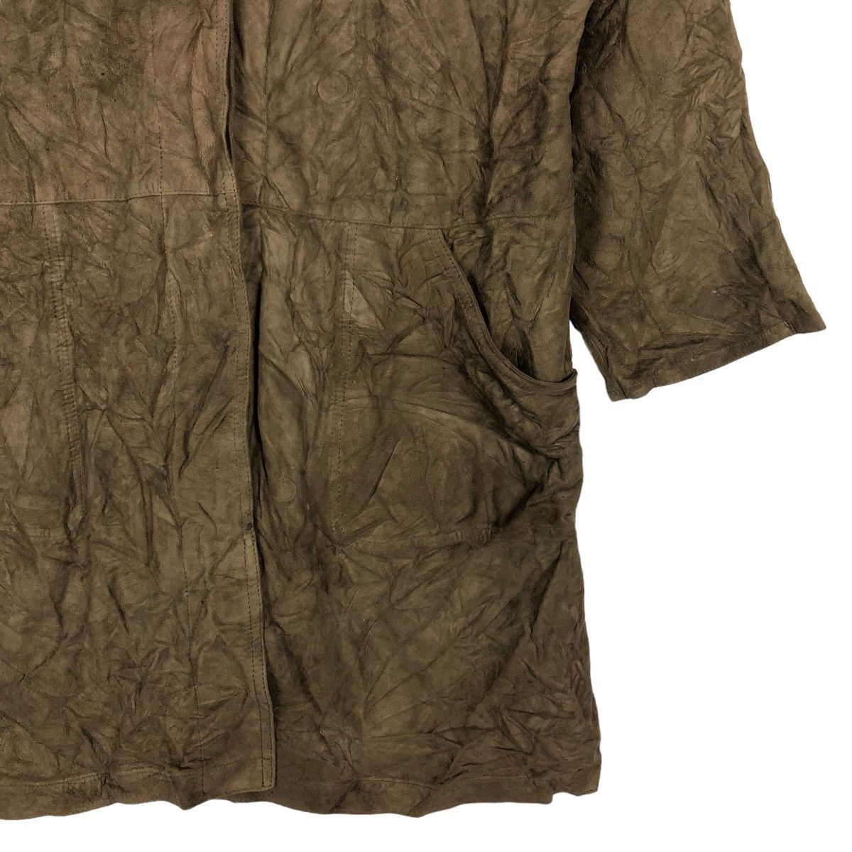 Lancel 🔥Rich Brown - Long Fly Jacket Genuine Leather Lance Paris Size US M / EU 48-50 / 2 - 5 Thumbnail