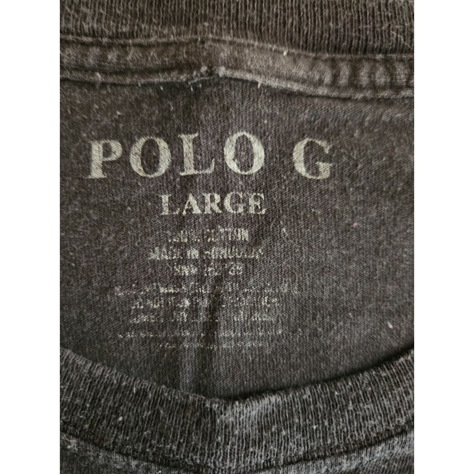 Vintage Polo G The GOAT Capalot Hip Hop Rap Tee Style Graphic T-Shirt Mens Size L Black Size US L / EU 52-54 / 3 - 2 Thumbnail