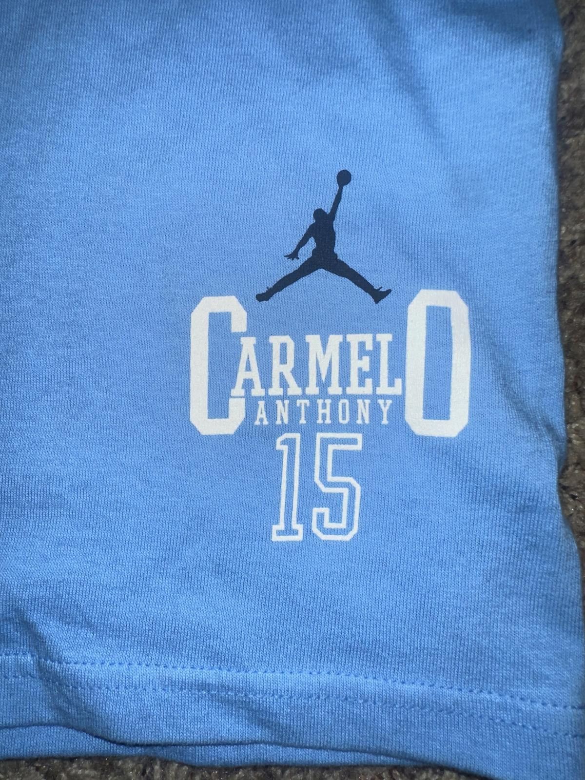 Jordan Brand Unreleased Jordan Carmelo Anthony Basketball Blue Shirt Sample Size US XL / EU 56 / 4 - 8 Thumbnail
