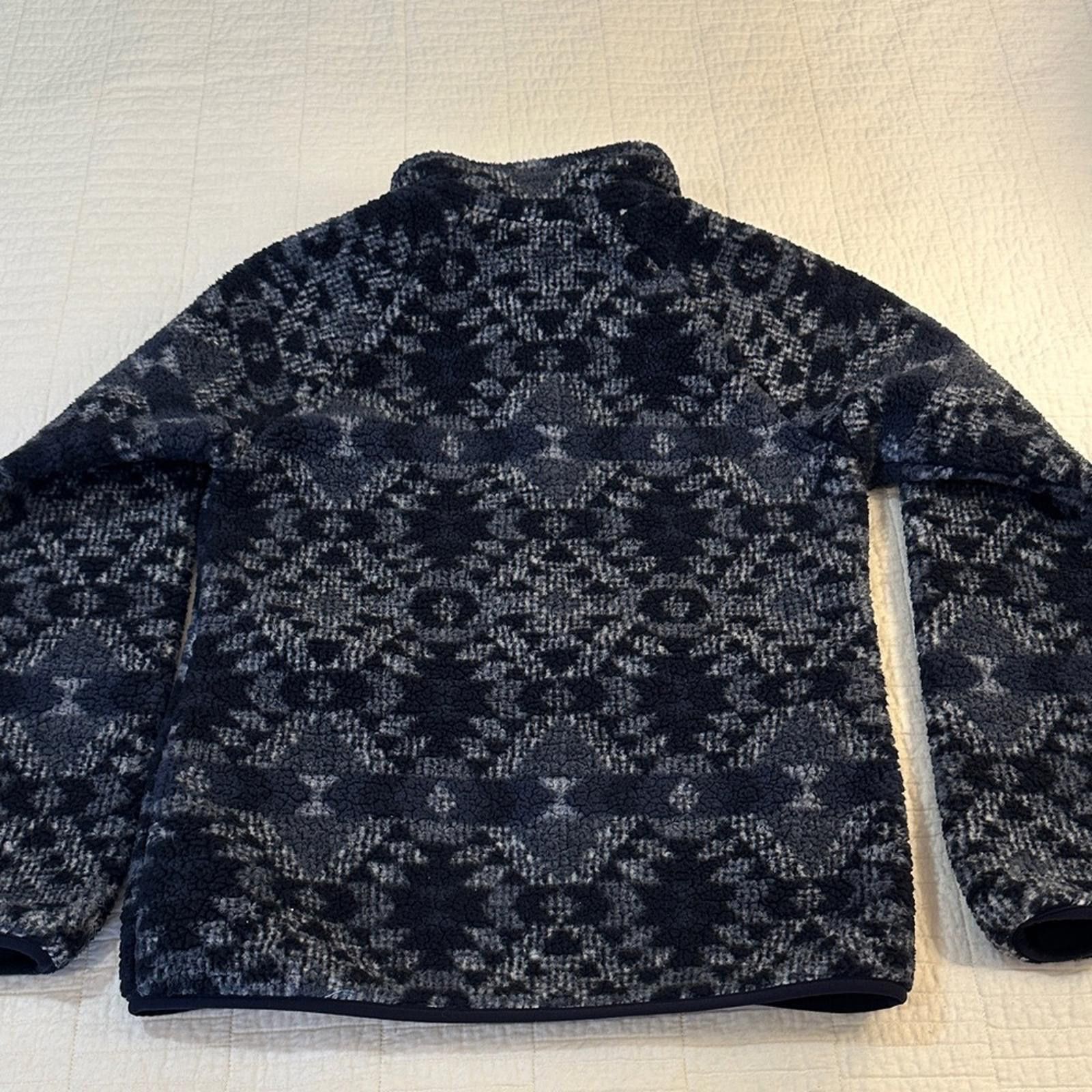 Columbia Columbia XS Fuzzy Teddy Bear Navy Fleece Jacket Zipper Size XS / US 0-2 / IT 36-38 - 4 Thumbnail