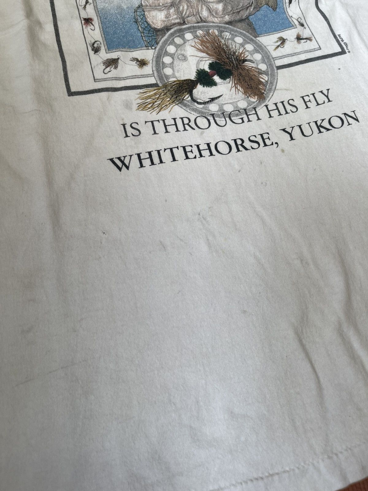 Vintage Vtg 90s Peggy Murray "The Way to a Man's Heart" Fly Fishing Size US L / EU 52-54 / 3 - 5 Thumbnail