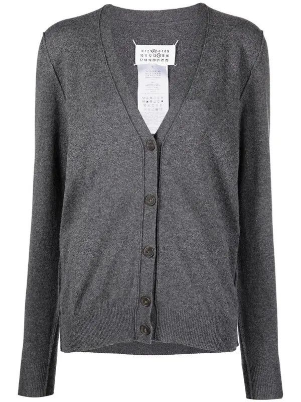 Maison Margiela o1y0625 Cardigan in Dark Gray Size M / US 6-8 / IT 42-44 - 1 Thumbnail