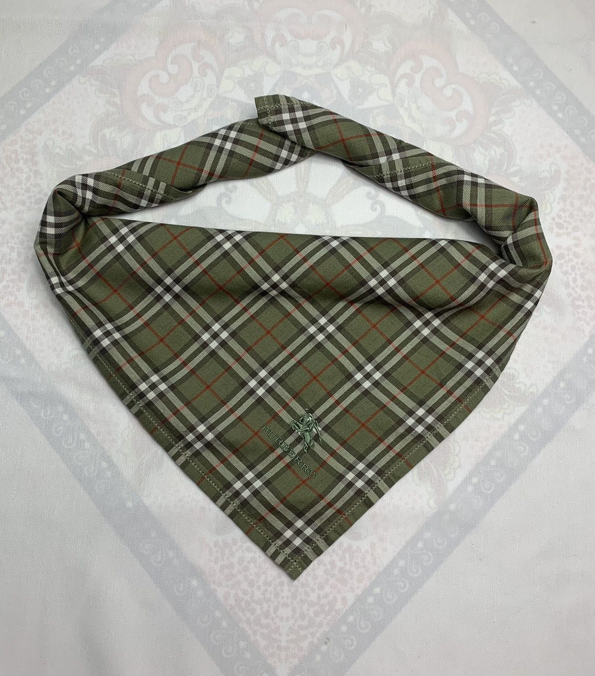 Burberry Vintage Burberry Handkerchief / Neckerchief / Bandana Size ONE SIZE - 2 Thumbnail