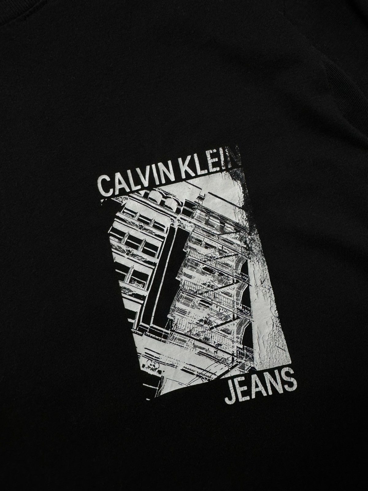 Calvin Klein × Vintage Vintage Calvin Klein Jeans Long Sleeve Tee Shirt Big Logo Size US M / EU 48-50 / 2 - 3 Thumbnail