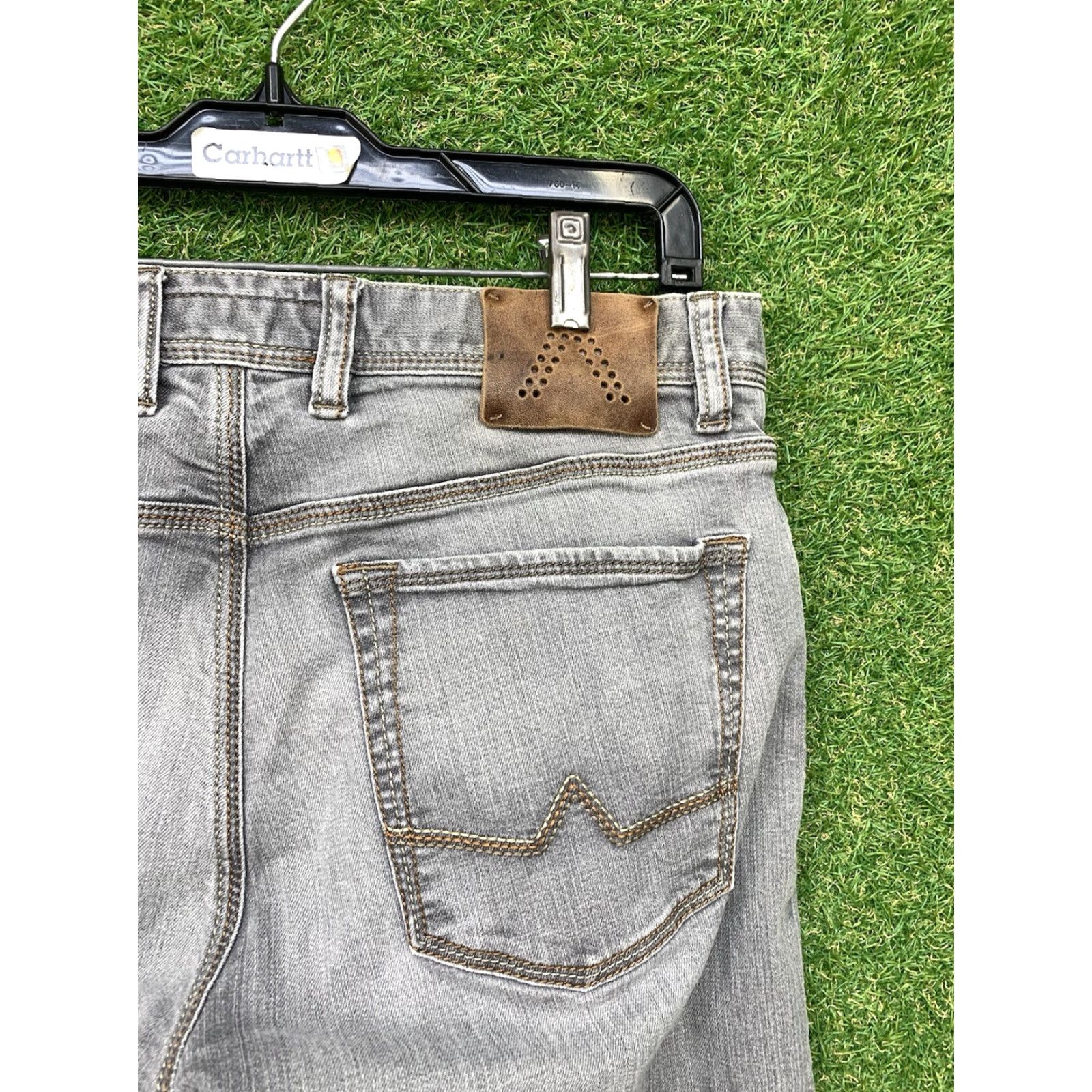 Vintage ALBERTO Jeans 34X34 Grey Modern Stone Fit Straight Rise Casual Mens Size US 34 / EU 50 - 3 Thumbnail