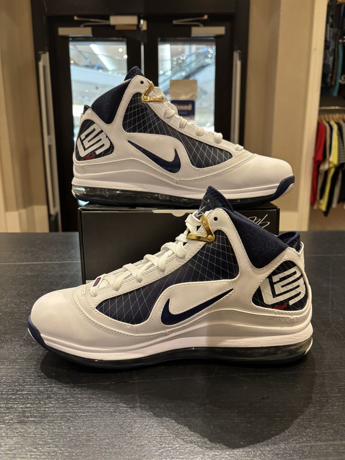 Nike Lebron 7 ‘White/Midnight Navy’ Size US 10.5 / EU 43-44 - 2 Thumbnail