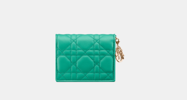 Dior o1w1db10525 S0178O Size : OS / Gardenia Wallet in Aquamarina Size ONE SIZE - 5 Thumbnail