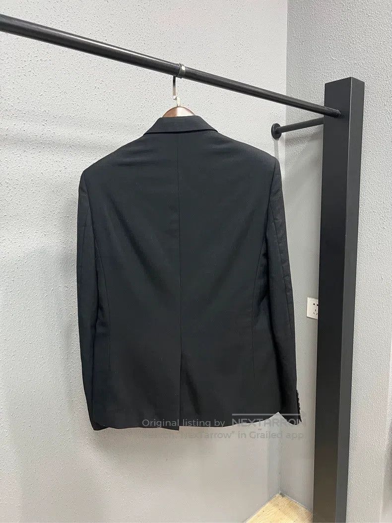 Saint Laurent Paris Saint Laurent Paris Black Double-breasted Notched Lapel Su Size US M / EU 48-50 / 2 - 2 Thumbnail