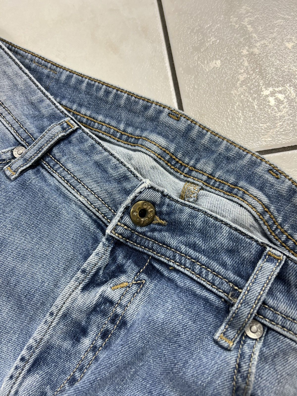 Diesel Vintage Diesel Waykee y2k distressed denim washed jeans pant Size US 34 / EU 50 - 9 Thumbnail