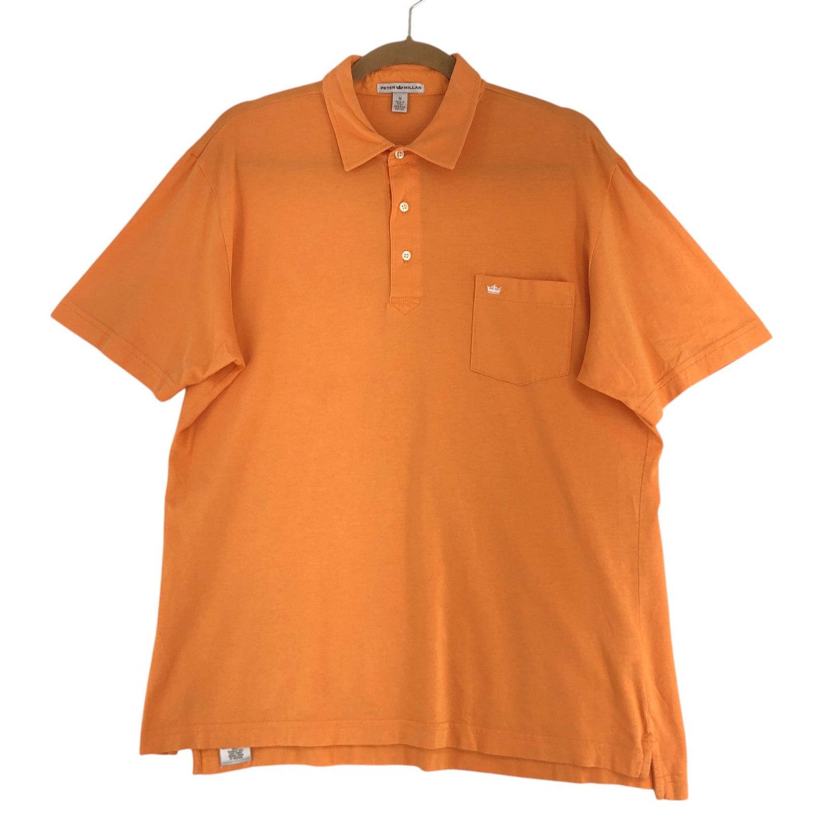 Peter Millar Peter Millar Size M Shirt Pima Cotton Polo Orange Size US M / EU 48-50 / 2 - 1 Thumbnail