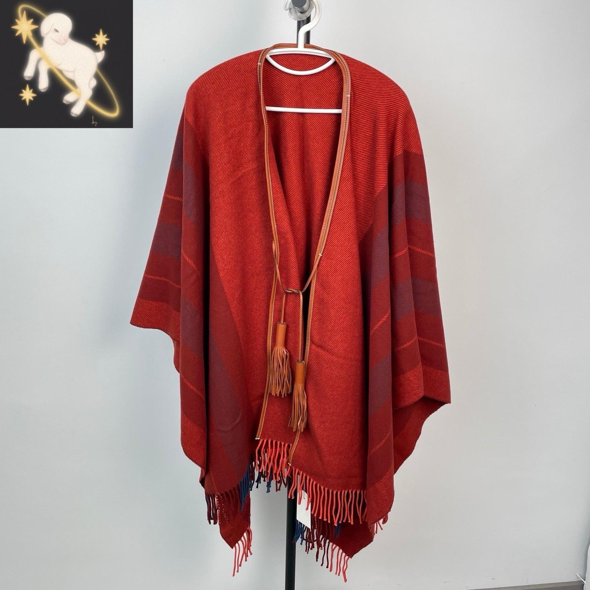 Hermes Hermes Red Scarf 25 Men Size ONE SIZE - 1 Thumbnail