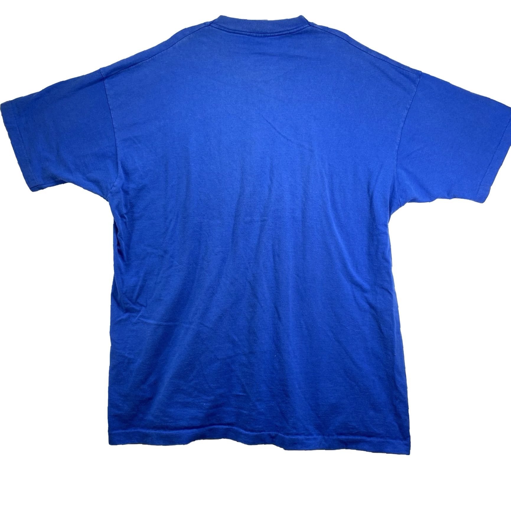 Vintage VINTAGE Trend Basics Men’s T-Shirt Crew Neck Short Sleeve 2XL Cotton Blend Blue Earth Tones Punk Grunge Street Size US XXL / EU 58 / 5 - 2 Thumbnail