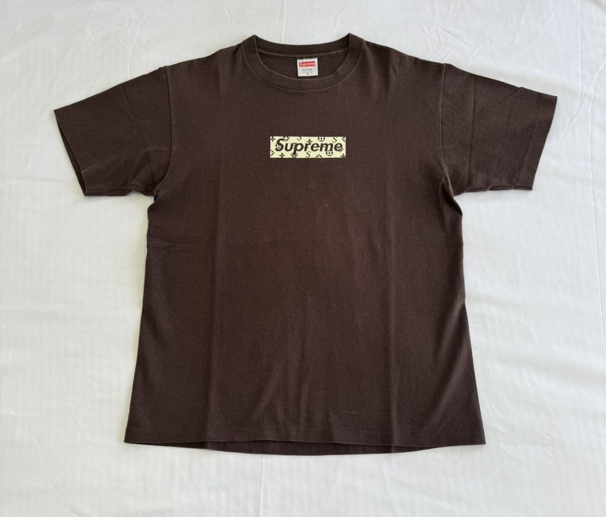 Supreme Supreme LV Monogram Box Logo Tee 2000 Size US M / EU 48-50 / 2 - 2 Thumbnail