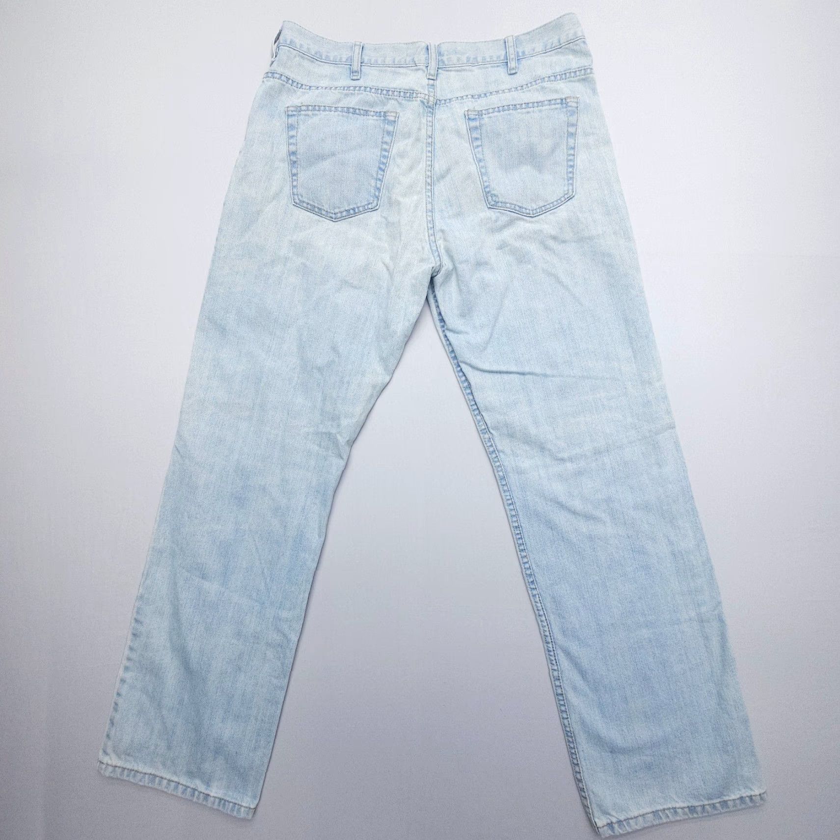 Old Navy Vintage Old Navy Jeans Mens 36 x 32 Inseam Light Wash Straight 5-Pocket Denim Blue 2000s Y2K Regular Rise Mid Decade Theme American Mens Size US 36 / EU 52 - 2 Thumbnail