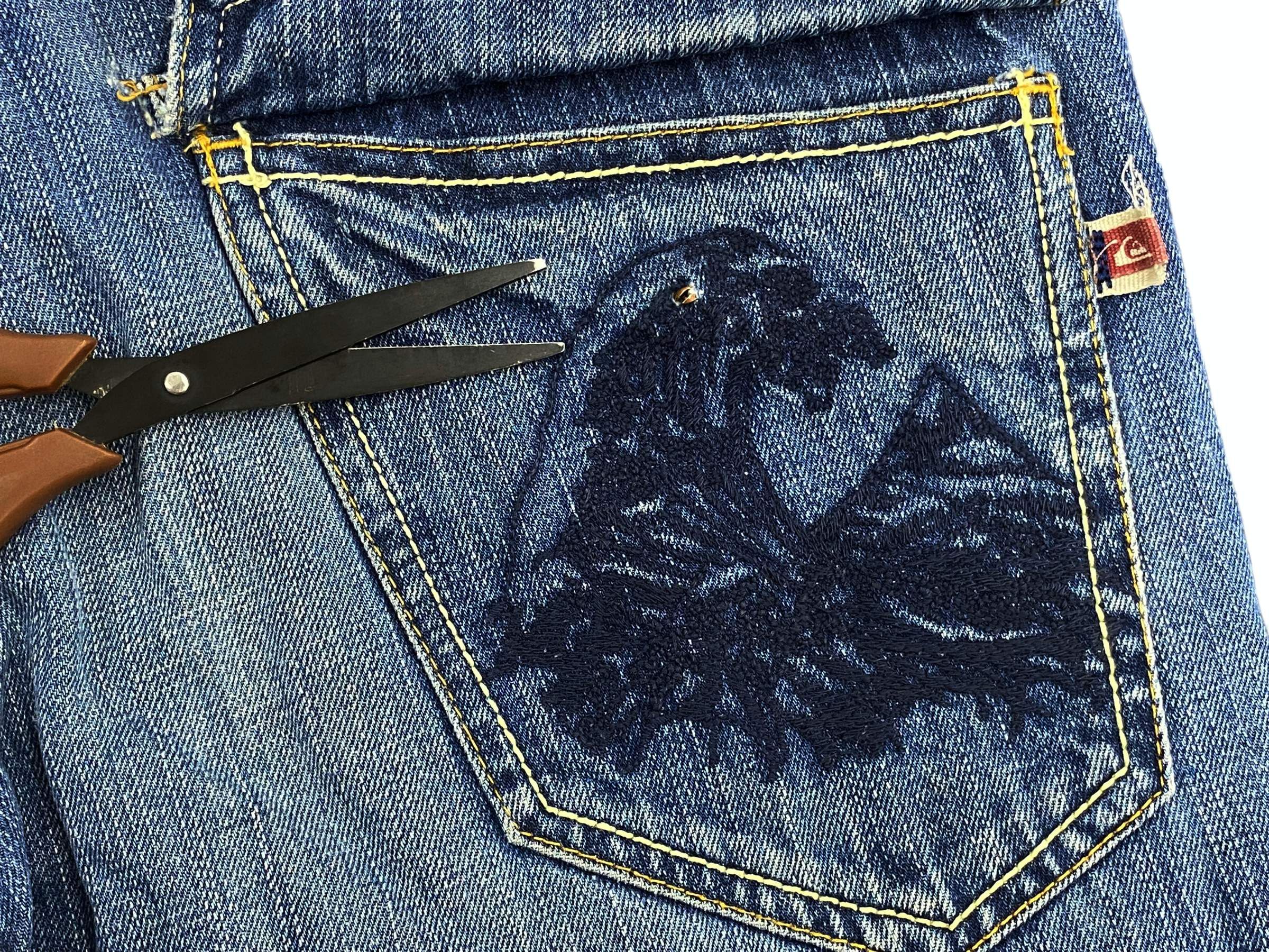 Quiksilver Quiksilver Patchwork Baggy Denim Jeans Size US 31 - 12 Thumbnail