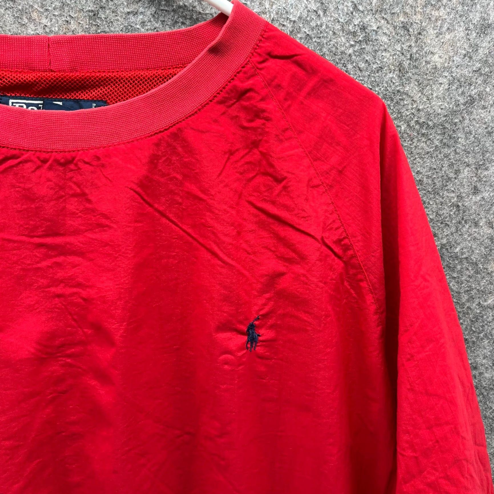 Polo Ralph Lauren VINTAGE Polo Ralph Lauren Pullover Jacket Mens M Red Nylon Windbreaker USA Y2K Size US M / EU 48-50 / 2 - 5 Thumbnail