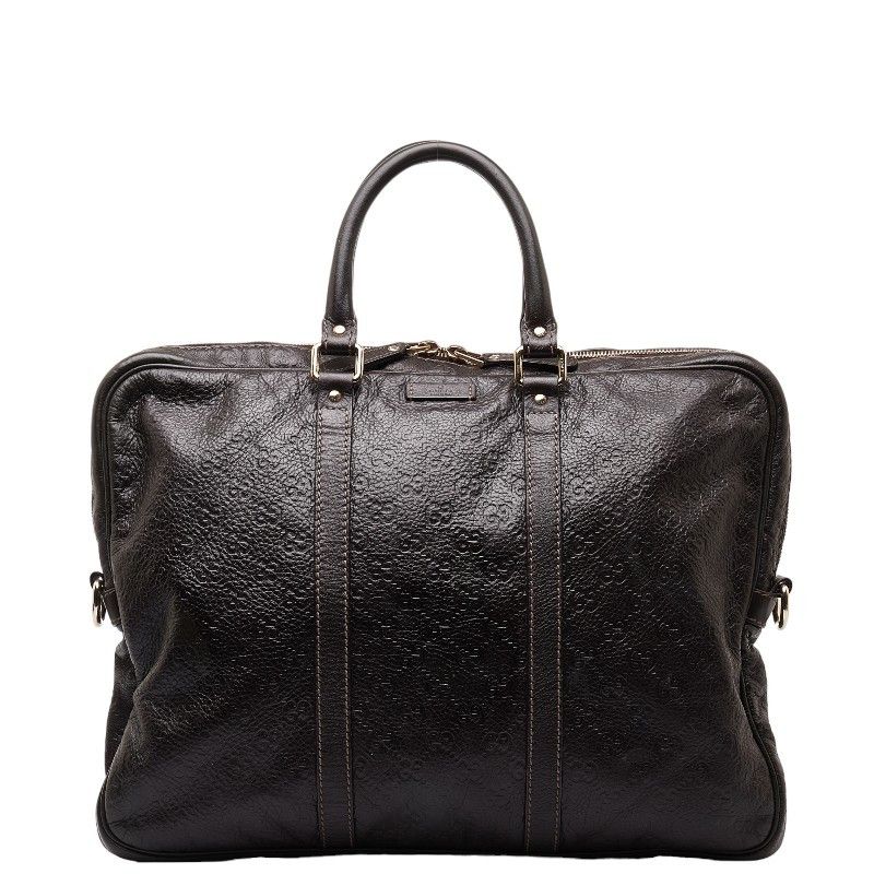 image of Gucci Guccissima Leather Business Bag in Brown, Men's