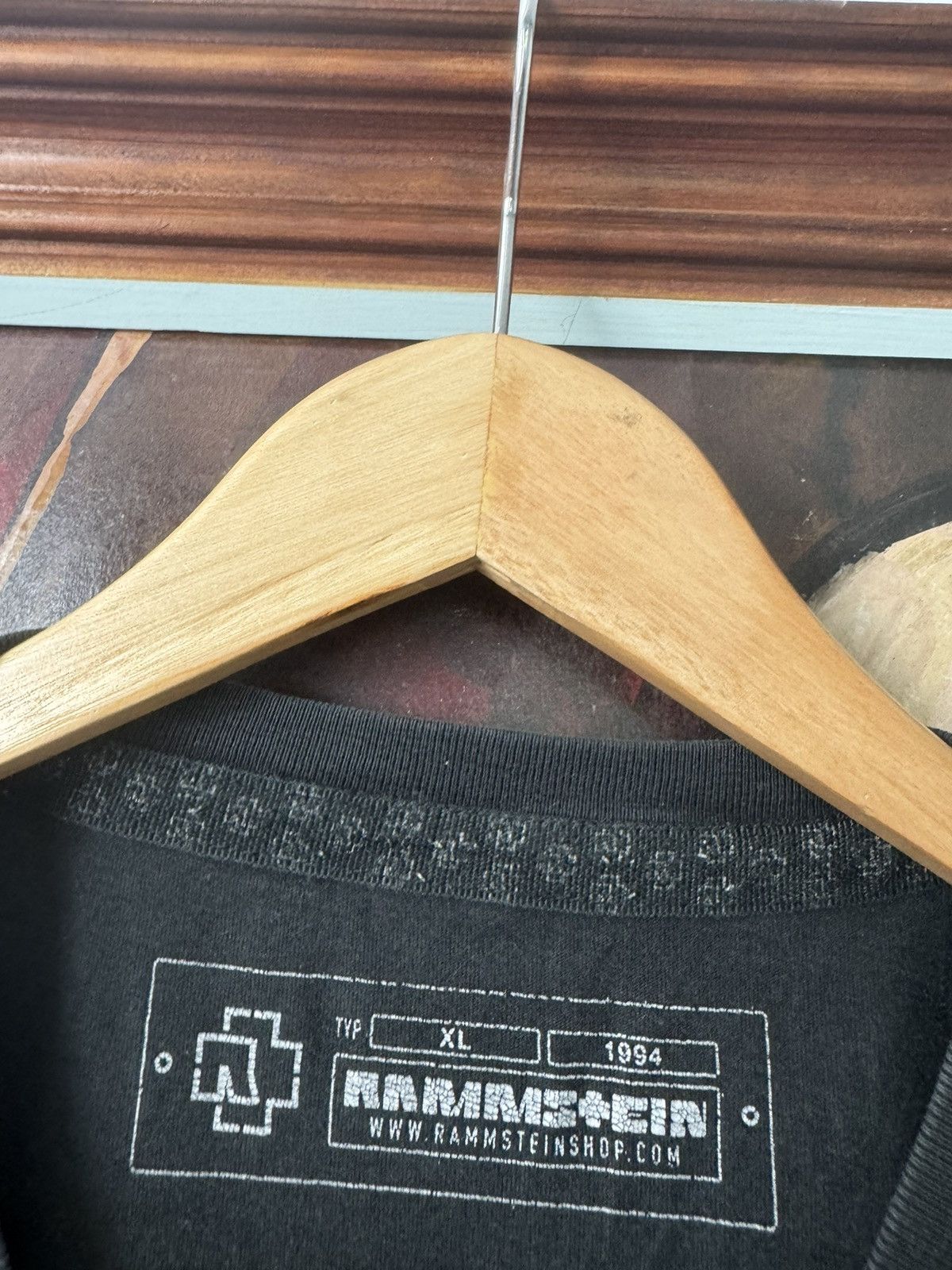 Band Tees VINTAGE RAMMSTEIN MADE IN GERMANY BLACK BAND TEE FACE PRINT Size US XL / EU 56 / 4 - 3 Thumbnail