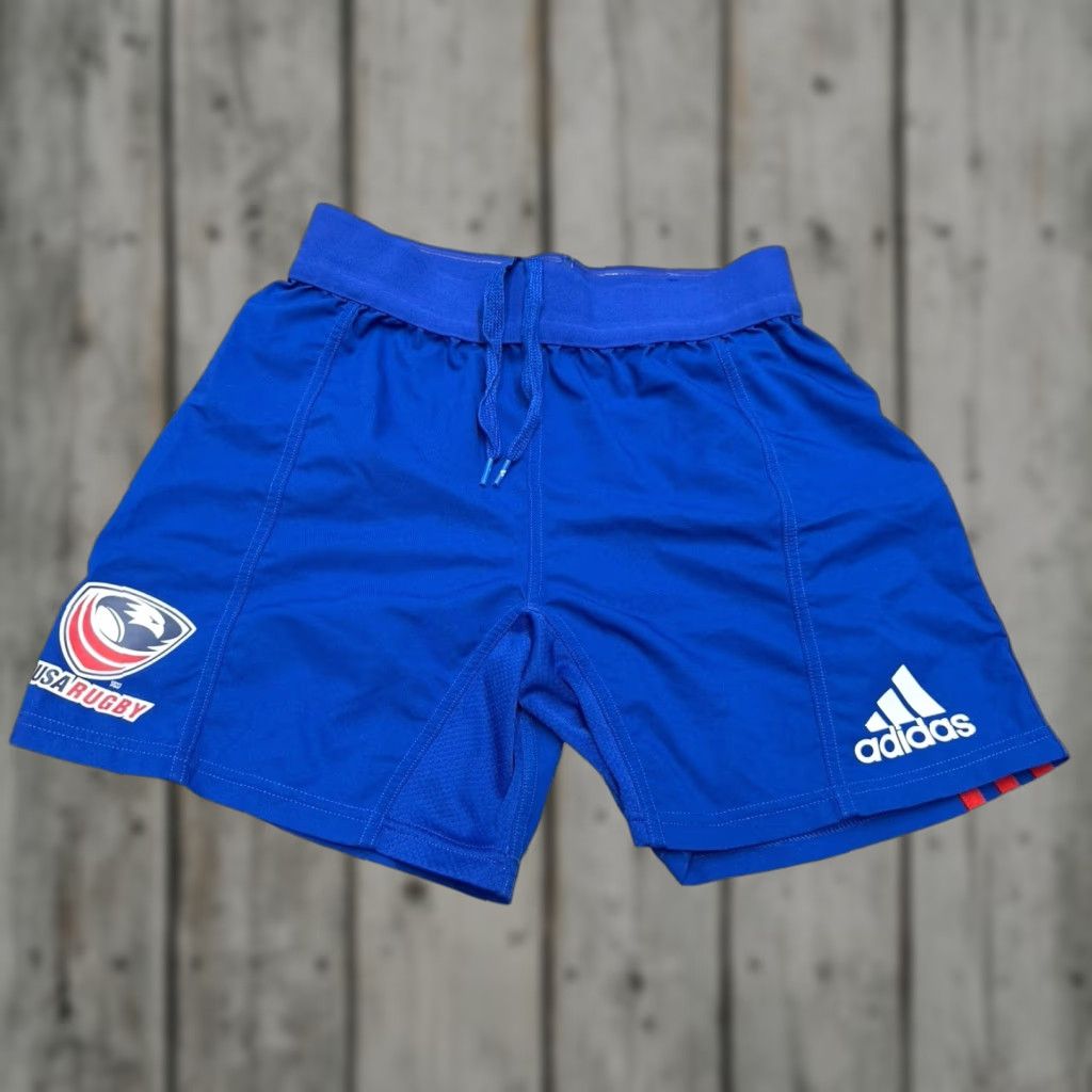 Adidas Shorts Women’s Red Blue 2018 Size 7 USA Rugby