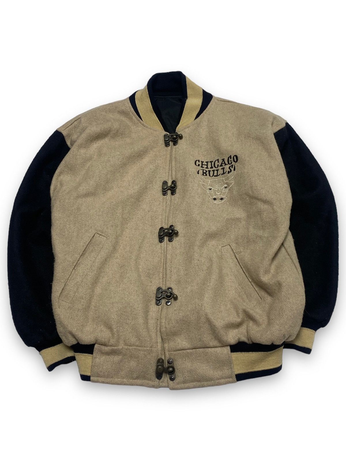 Vintage CHICAGO BULLS Varsity Bomber Jacket Wool