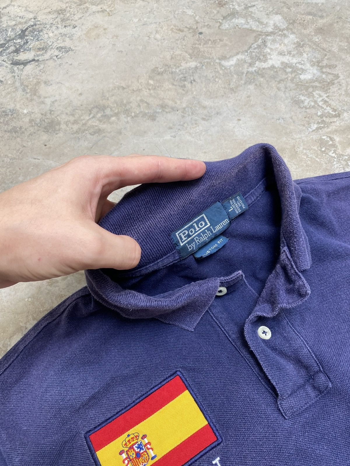 Japanese Brand × Polo Ralph Lauren × Vintage VTG Polo Ralph Lauren Spain Rugby Shirt Big Pony M Size US L / EU 52-54 / 3 - 5 Thumbnail