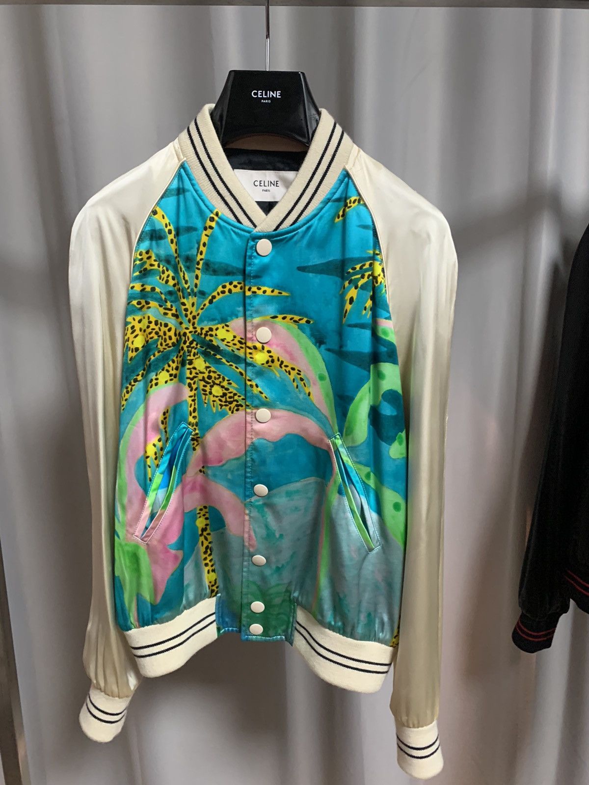 Celine Celine 2021SS Palm tree Satin jacket Size US S / EU 44-46 / 1 - 1 Thumbnail