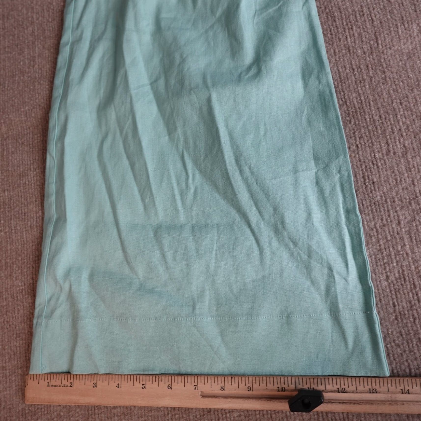 Vintage Shore Womens Pants Medium Blue Wide-Leg Cargo Linen Blend NEW Size 32" / US 10 / IT 46 - 4 Thumbnail