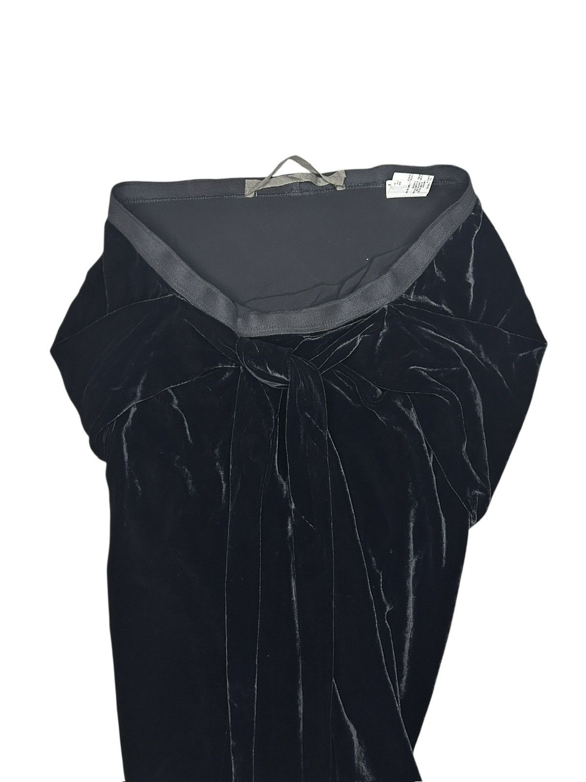 Rick Owens F/W 05 Moog Velvet Tie Skirt Size 27" / US 4 / IT 40 - 6 Thumbnail